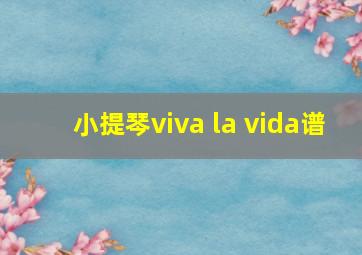 小提琴viva la vida谱